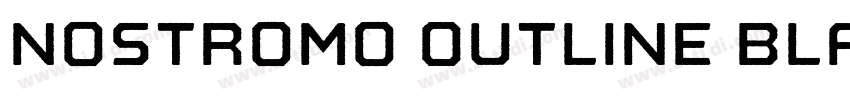 Nostromo Outline Bla字体转换